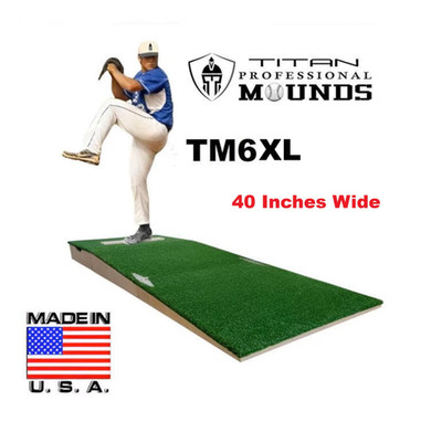 6 Inch Portable Youth Baseball Pitching Mound w/ Adjustable Base Ages 12 & Under