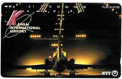 TK 458 Telefonkarte/Phonecard Japan Kansai International Airport Night