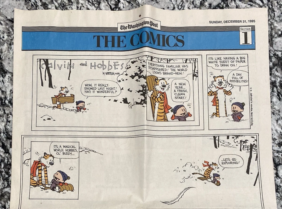 Calvin And Hobbes In Collectible Newspaper Comics for sale | eBay