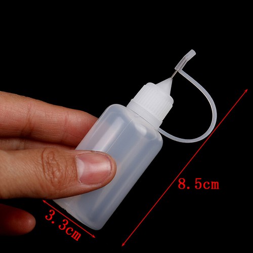 5Pcs 30ml plastic DIY paper quilling glue applicator needle squeeze bottle S_SC