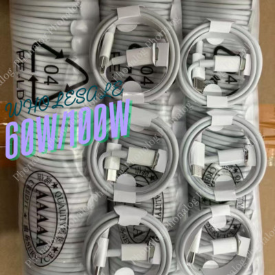 60/100W Type C Fast Charger USB C To C Cable Lot For iPhone 15 16 iPad Android