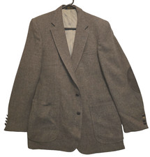 Imperial by Haggar Men Blazer Jacket Size 42-L 100 Pure Wool by USA Silk Lined