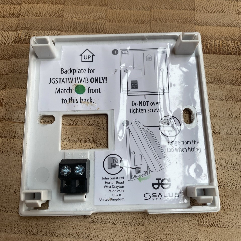 JG John Guest Speedfit Aura Wireless Thermostat 230v & Battery White