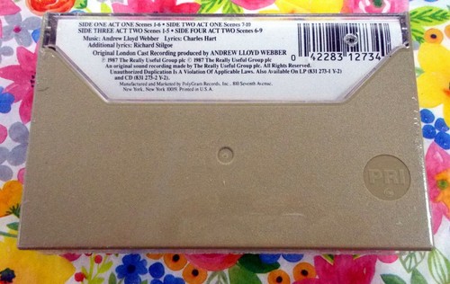 PHANTOM OF THE OPERA 1987 DOUBLE CASSETTE Old tock, STILL SEALED RPcs 350 - Picture 3 of 4