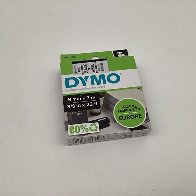 P038 - Dymo D1 - Selbstklebende Polyesteretiketten - Schwarz a # 40913