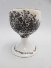SOUVENIR EGG CUP BRIDGE FLOODED RIVER SHEPPARTON VICTORIA ROYAL STAFFORD SJ HALL