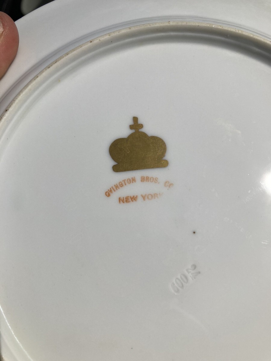 11 Ovington Brothers Gold Gilt dinner Plates Lenox COALPORT 9 3/4