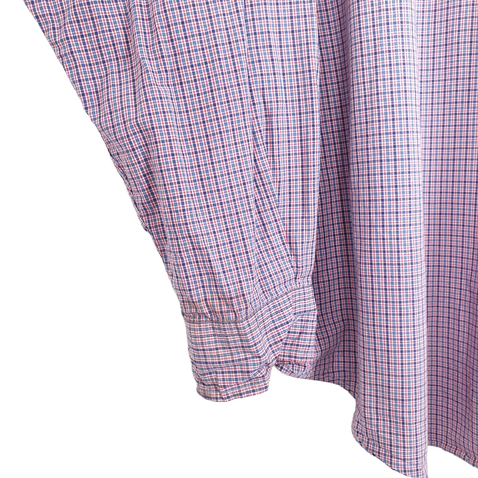 RALPH LAUREN Red Check Shirt Blake Fit Long Sleeve Casual Mens XL image 4