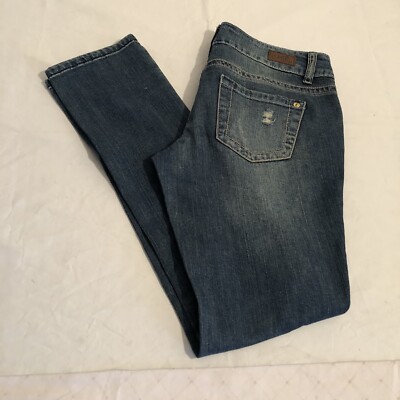 Refuge Women s Jeans   Low Rise  Distressed  Straight Leg Sz 5