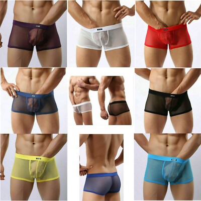 81-020 Transparente HERREN SWELL Boxer SHORTS FEIN NETZ Hipster Pants S bis 2XL