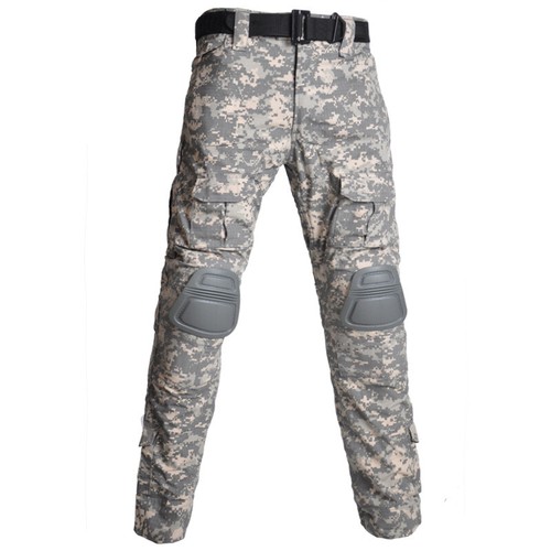 Men's Camouflage Tactical Pants with Knee Pads Camping Hiking Hunting Trousers* - Picture 14 of 26