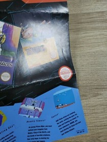 AUTHENTIC VERY RARE SQOON - NINTENDO NES - INSERT POSTER