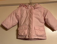 Vintage GAP Girls Cozy Winter Puffer Jacket Detachable Hood Inside Bib 2 Years