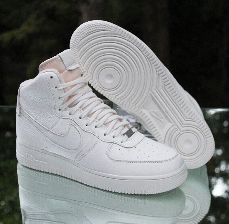 Nike Air Force 1 Sculpt Hi Tumbled Leather Classic Court Trainer 