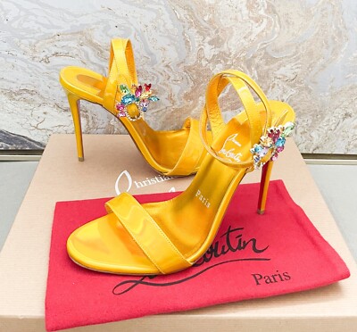 Christian Louboutin Goldie Jolie Crystal Embellished Ankle Strap