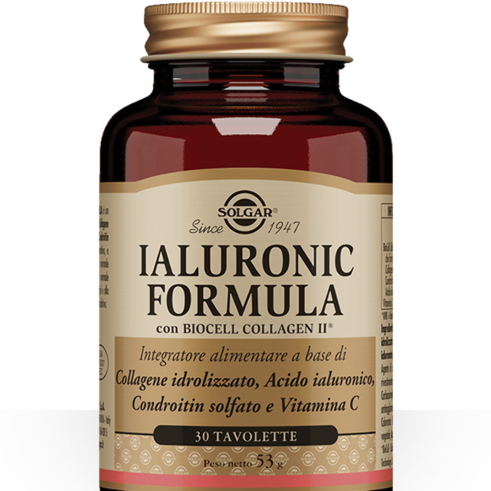 Ialuronic Formula Integratore Alimentare per Pelle e Articolazioni 30 Tavolette - Solgar - Immagine 6