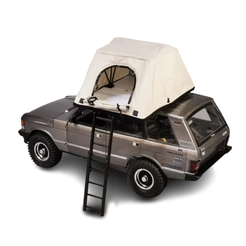 RC Car Simulation Roof Top Tent w/Ladder For 1/8 1/10 SCX10 TRX4 D90 Foldable - Image 3 of 4