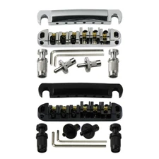 Electric Guitar Roller Saddle Tune O Matic Bridge / Tailpiece / B+T Set for LP