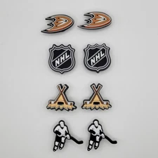 NHL Anaheim Ducks Hockey Team For Crocs Shoe Charms Jibbitz - 8 Pieces