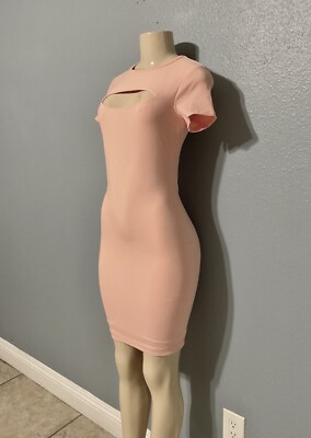 GUESS WOMEN BODYCON STRETCH RIBBED CUT OUT DRESS - MELON COLOR IN SIZE XS | eBay GUESS WOMEN BODYCON STRETCH RIBBED CUT OUT DRESS - MELON COLOR IN SIZE XS | eBay