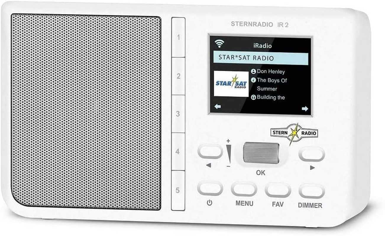 Stern Radio IR 2 Compact Internet Radio (WLAN, Replaceable Battery, Colour Displ