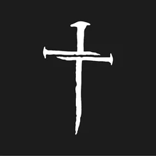 Nail cross Vinyl Decal Car Window Laptop Jesus Christ Christian Sticker