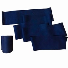 Medieval-SCA-LARP Reenactment Viking Wool Leg Wraps - BLUE COLOR A090