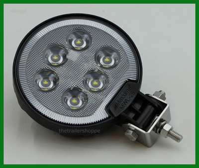 Maxxima 6 LED Round Work Flood Back Up Reverse Light 1,200 lumens MWL-28