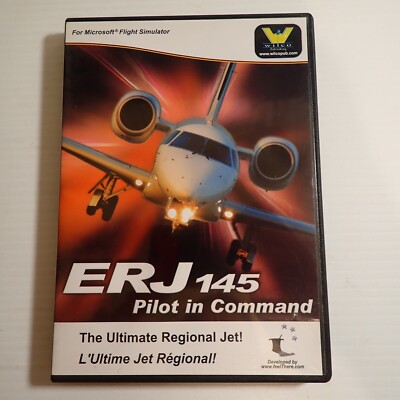 ERJ 145 Pilot In Command add on for Microsoft Flight Simulator - CD ROM