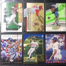 (Lot of 6) Vladimir Guerrero MLB Trading Cards (Angels, Expos)