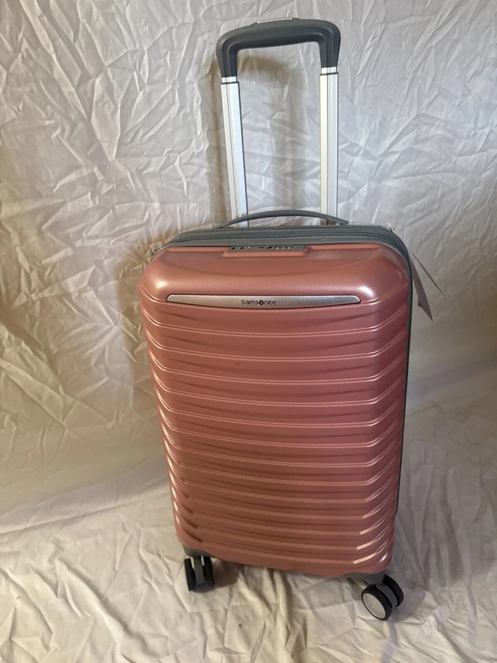 $480 New SAMSONITE Spin Tech 6 Carry-On Spinner Luggage Pink 20" - Image 3 of 4