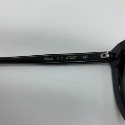ILLESTEVA BOCA BLACK MATTE SUNGLASSES w/Blue Mirror Lenses  display picture 1