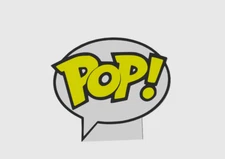 Funko Pop! Logo Freestanding Display Plaque, 3D Printed Logo