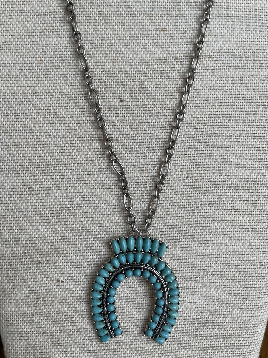 283 Grams Native American Navajo Thunderbird Sterling Silver Squash Blossom Necklace 283 Grams Native American Navajo Thunderbird Sterling Silver Squash Blossom Necklace