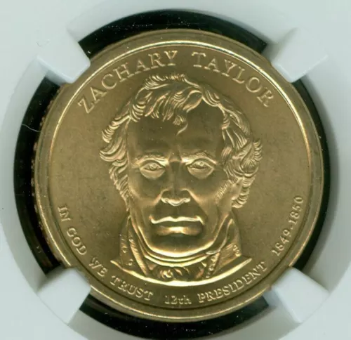2009 D ZACHARY TAYLOR PRES. DOLLAR NGC MS68 SMS PQ 2ND FINEST REGISTRY *