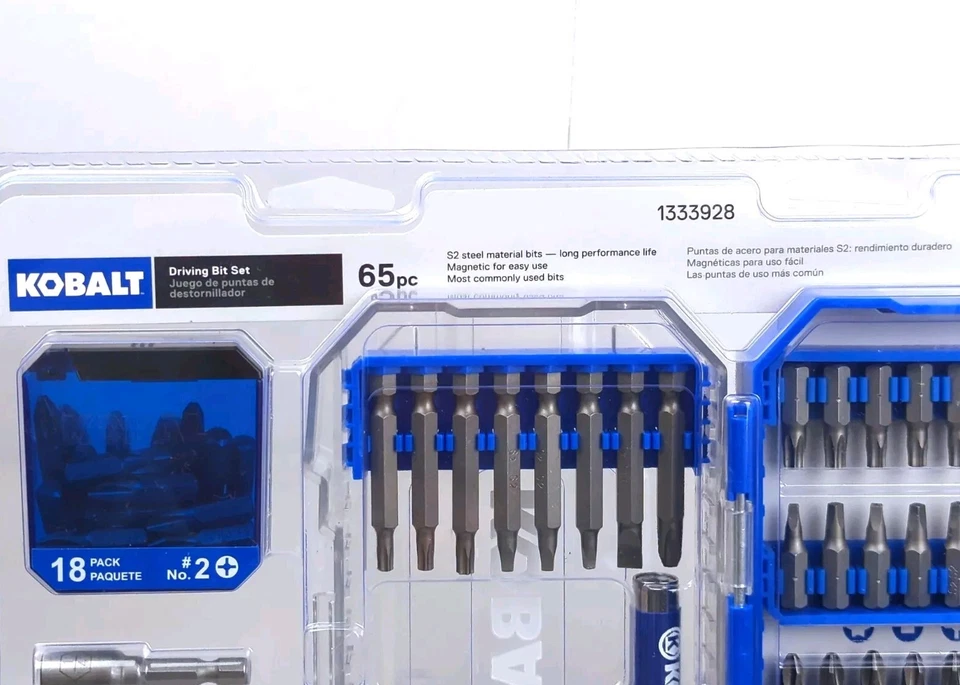 Kobalt Speed Set, Driving Bit Set, 65pc, 1333928, MSRP is $35, NEW - Image 3 of 4