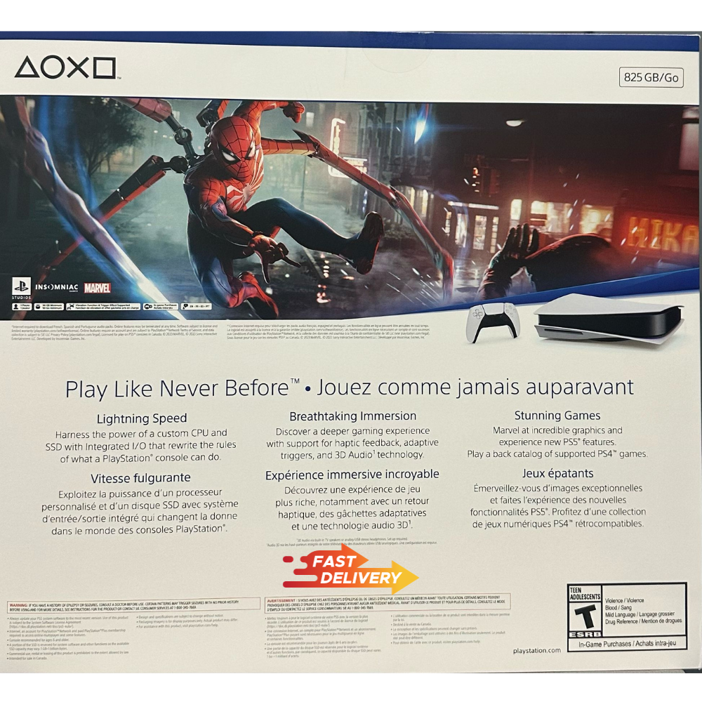 Consola PS5 Estándar 825GB 1 Control Dualsense Voucher de descarga Juego  Marvel's Spider-Man 2 – Puntonet Insuperable