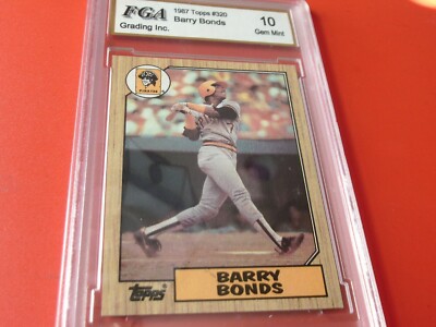 1987 TOPPS #120 BARRY BONDS ROOKIE PIRATES FGA 10 GEM MINT !! | eBay