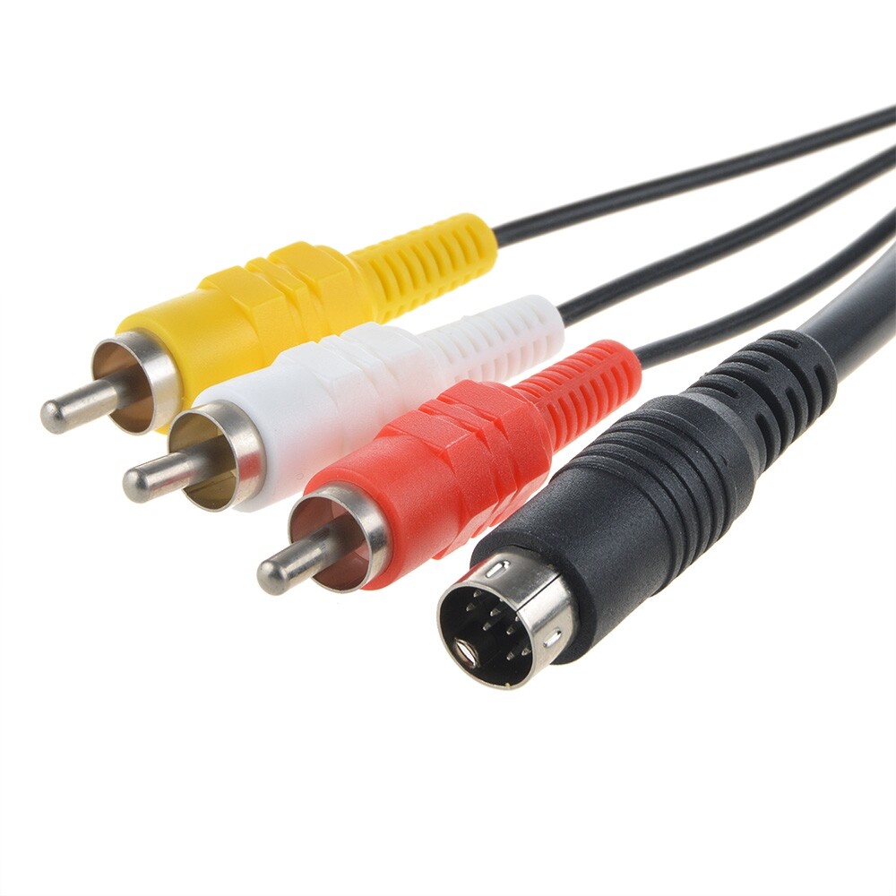 A/V Cable Cord Sega Genesis 2 & 3 (AV Audio Video) 6FT. (9