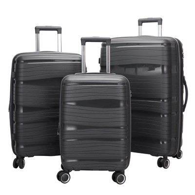 PP Gepäck Hartschale Kabinenkoffer 4 Räder Reise-Trolley leichte Tasche