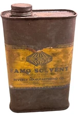 Famowood Damp Solvent Beverly Manufacturing Co Can