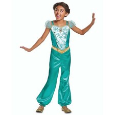 Disney Offizielles Classic Aladdin Prinzessin Jasmin Kostüm Für Mädchen Karneval