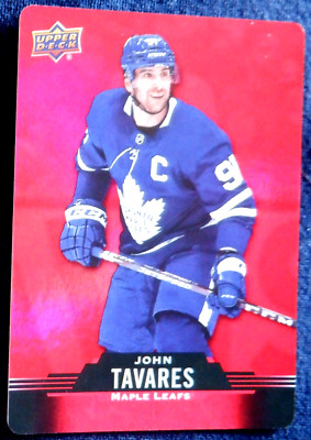 John Tavares Upper Deck Tim Horton's Red Die Cut card DC-42, 2020 -21, Leafs