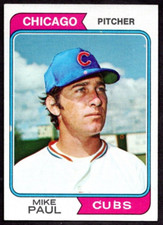 1974 Topps #399 Mike Paul Chicago Cubs VG-EX+