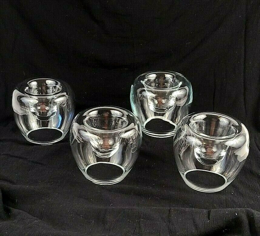 Bowl Reversible Votive Tealight Vase Poland Set 4