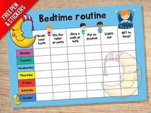 Bedtime Chart For Kids