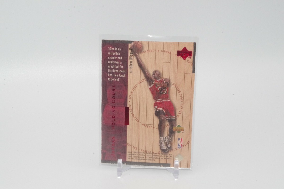 Michael Jordan Glen Rice Upper Deck Hardcourt Holding Court J3 