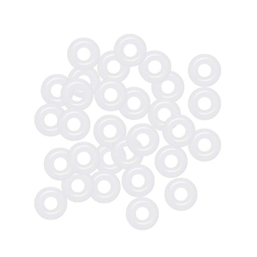 20 PCS O-Ring White Rubber Perfect for Tunnels Plugs Tapers Retainer - 第 2/15 張圖片