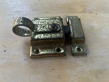 Vintage Spring Loaded Aged Cupboard Door Latch Catch, Free S/H