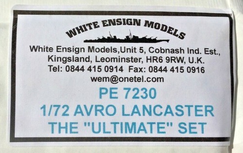 WHITE ENSIGN MODELS 1/72 AVRO LANCASTER " THE ULTIMATE PHOTO ETCH SET " 7230 F/S - Picture 2 of 6